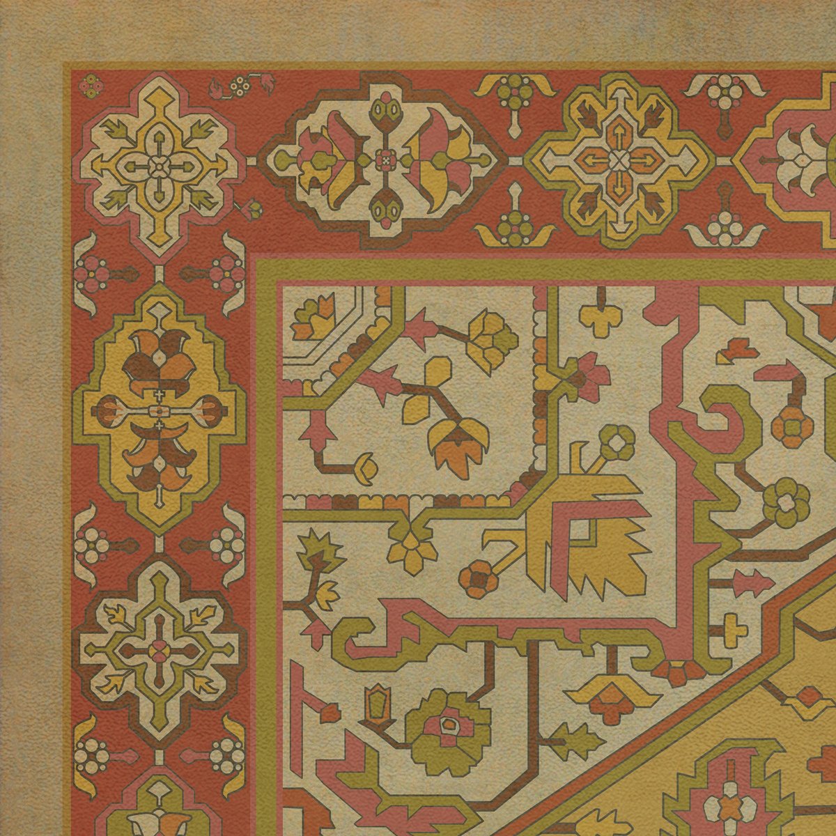 Persian Bazaar Camelot Dindrane Vinyl Floor Cloth
