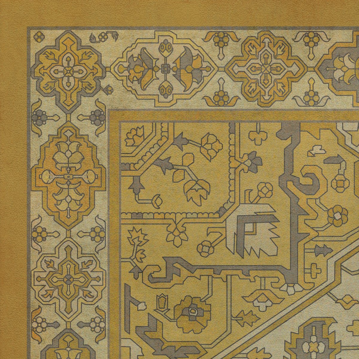 Persian Bazaar Camelot Gwendolyn Vinyl Floor Cloth