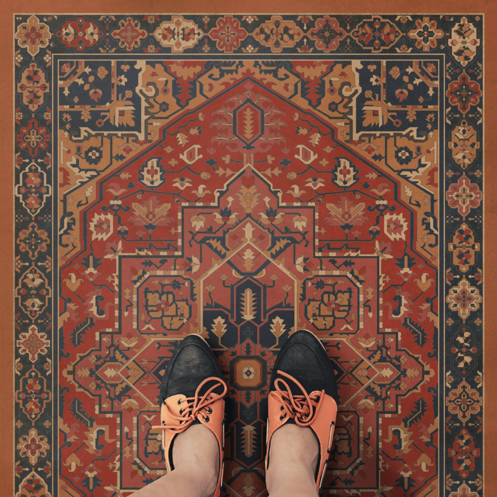 Persian Bazaar Camelot King Arthur Vinyl Floor Cloth