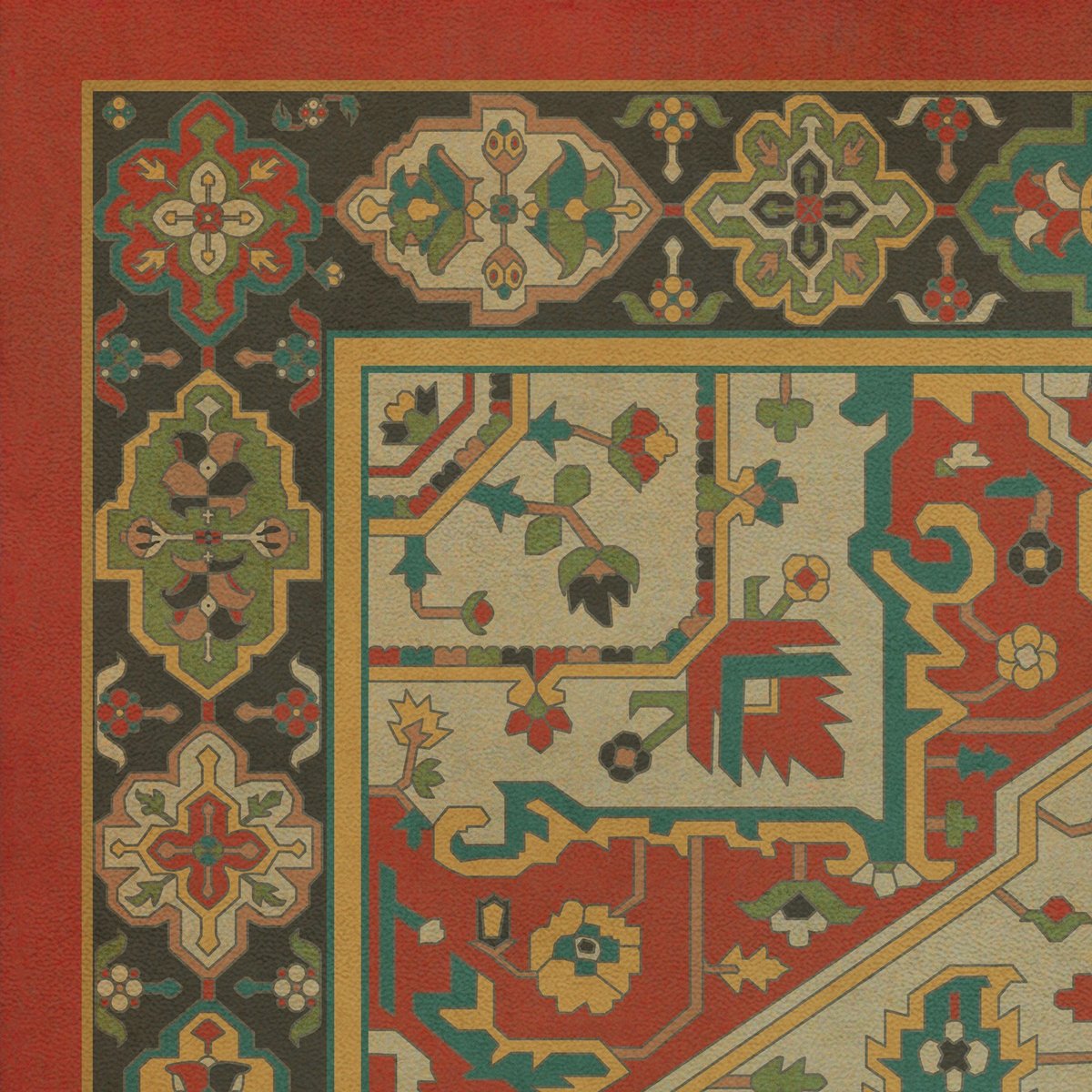 Persian Bazaar Camelot Pendragon Vinyl Floor Cloth