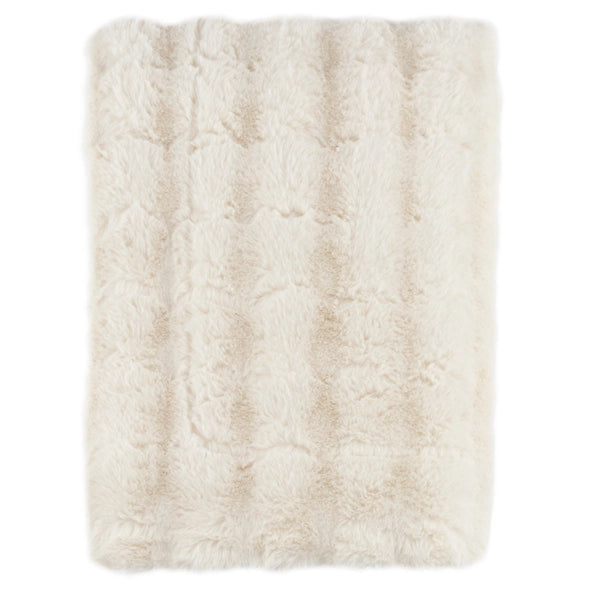 Pine Cone Hill Fab Faux Ivory Throw
