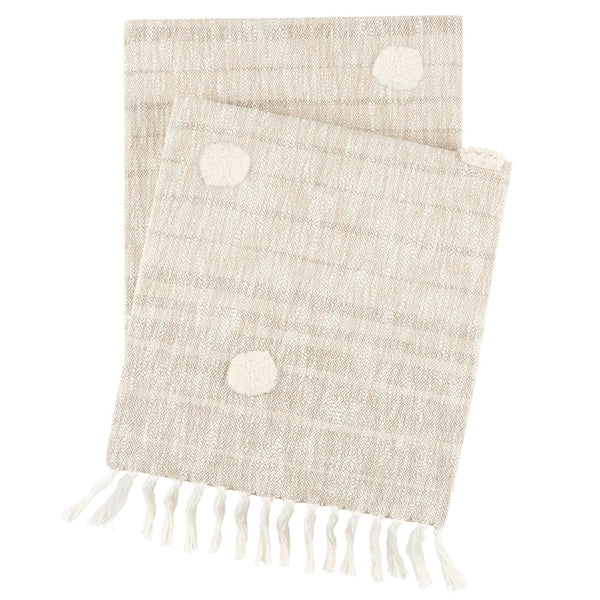 Pine Cone Hill Ombre Dot Natural Throw