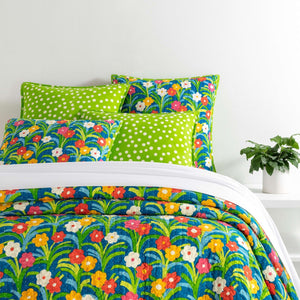 Pine Cone Hill Playful Posies Quilted Coverlet