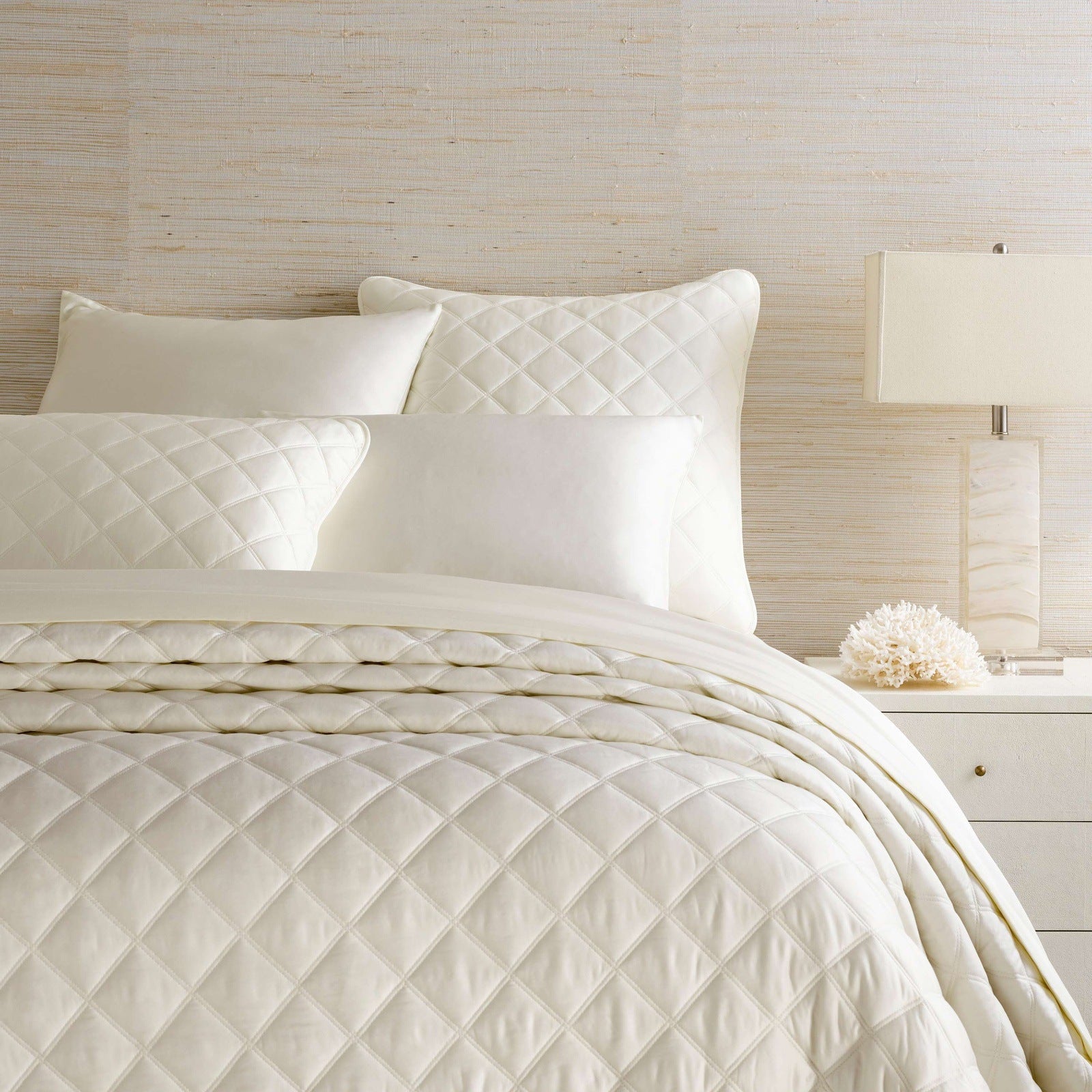 Pine Cone Hill Quilted Silken Solid Coverlet