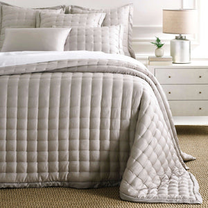 Pine Cone Hill Silken Solid Puff Coverlet
