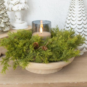 Pine With Pinecones Candle Ring