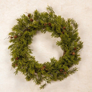 Pine With Pinecones Wreath