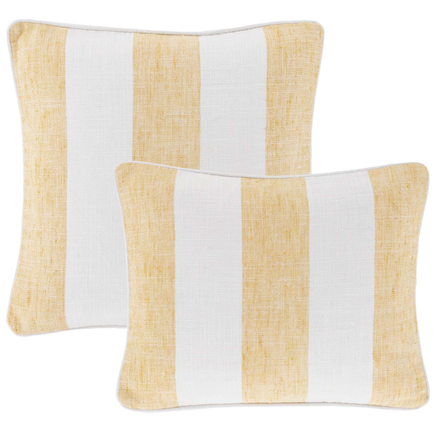 Pine Cone Hill Awning Stripe Soft Yellow Indoor/Outdoor Pillow
