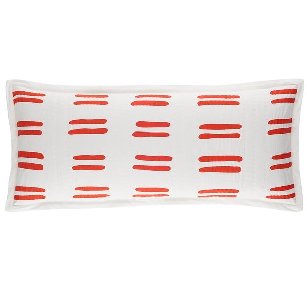 Pine Cone Hill Bold Strokes Tangerine Decorative Pillow Cover