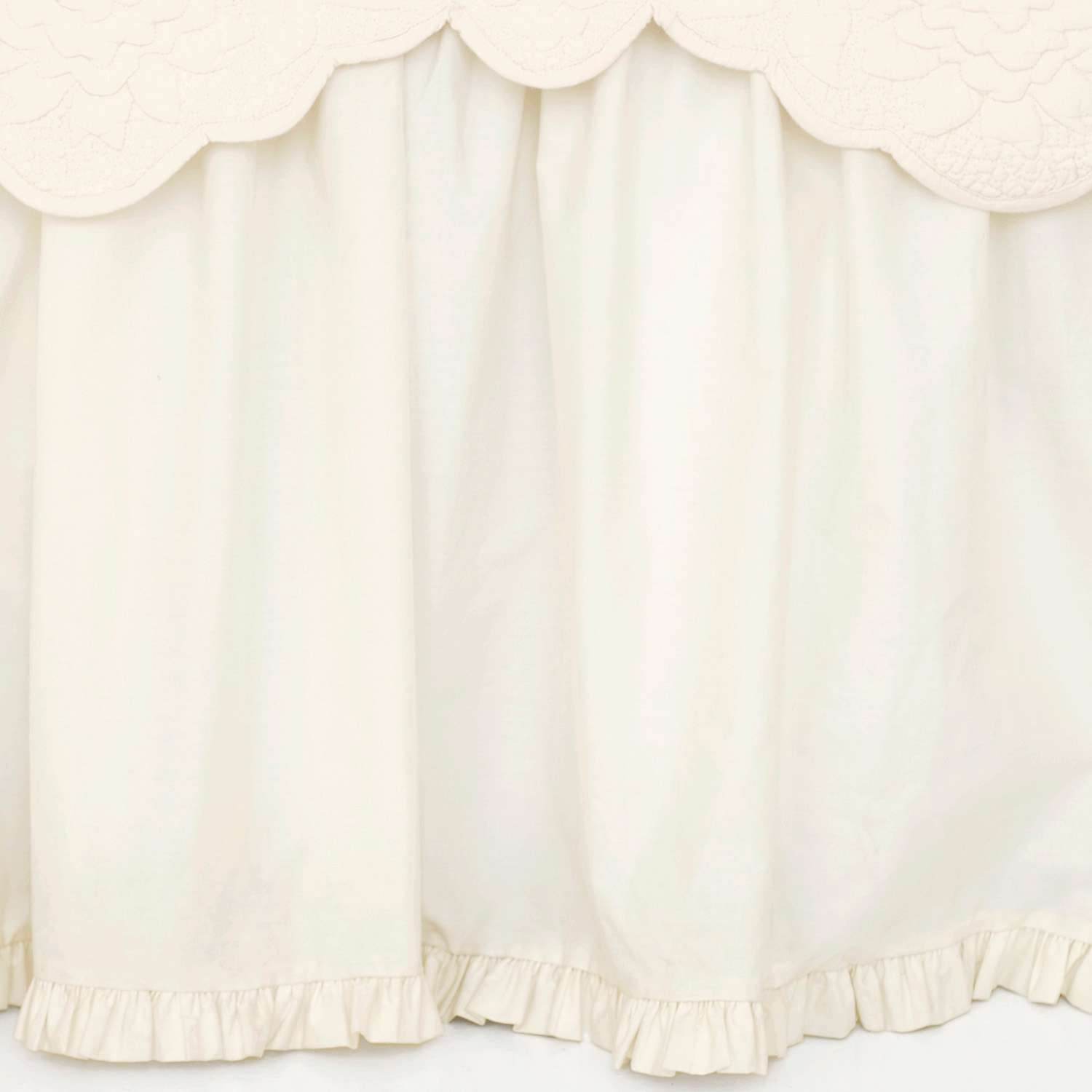 Pine Cone Hill Classic Ruffle Ivory Bed Skirt