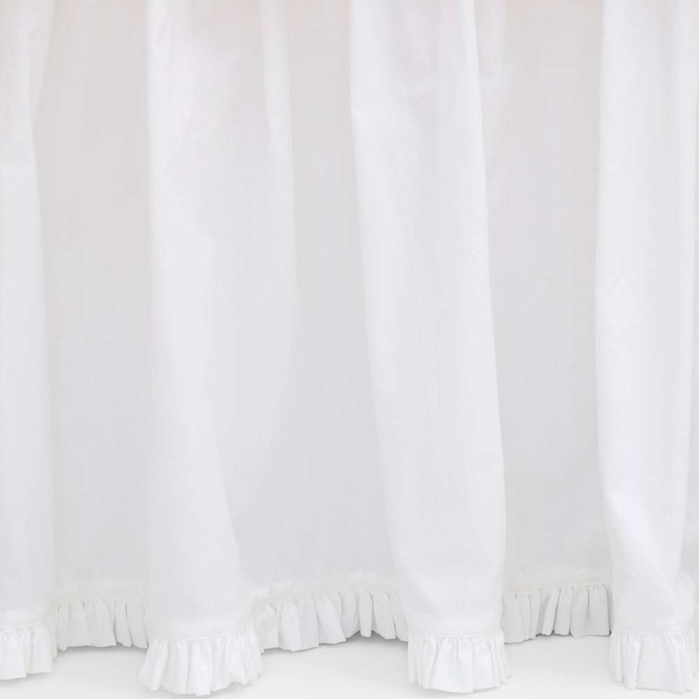 Pine Cone Hill Classic Ruffle White Bed Skirt A Cottage in the City