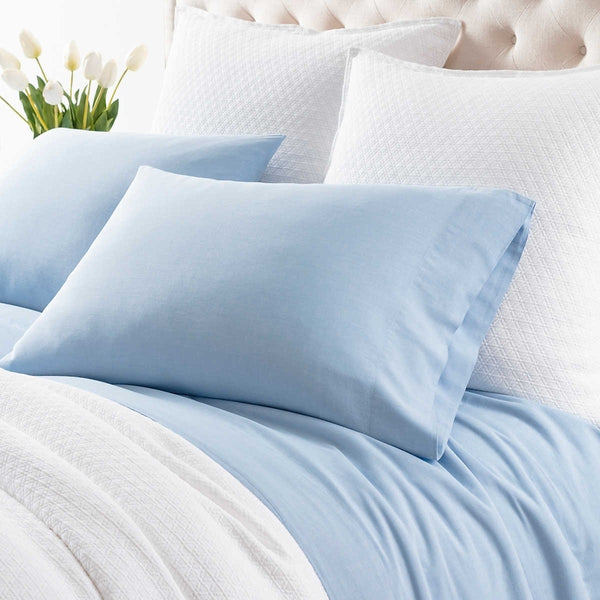 Pine Cone Hill Cozy Cotton French Blue Sheet Set