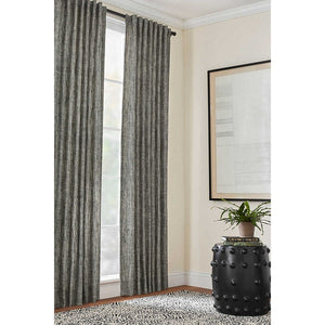 Pine Cone Hill Greylock Black Indoor/Outdoor Curtain Panel