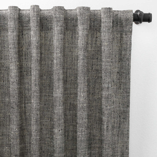 Pine Cone Hill Greylock Black Indoor/Outdoor Curtain Panel