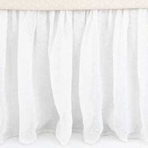 Pine Cone Hill Savannah Linen Gauze White Bed Skirt