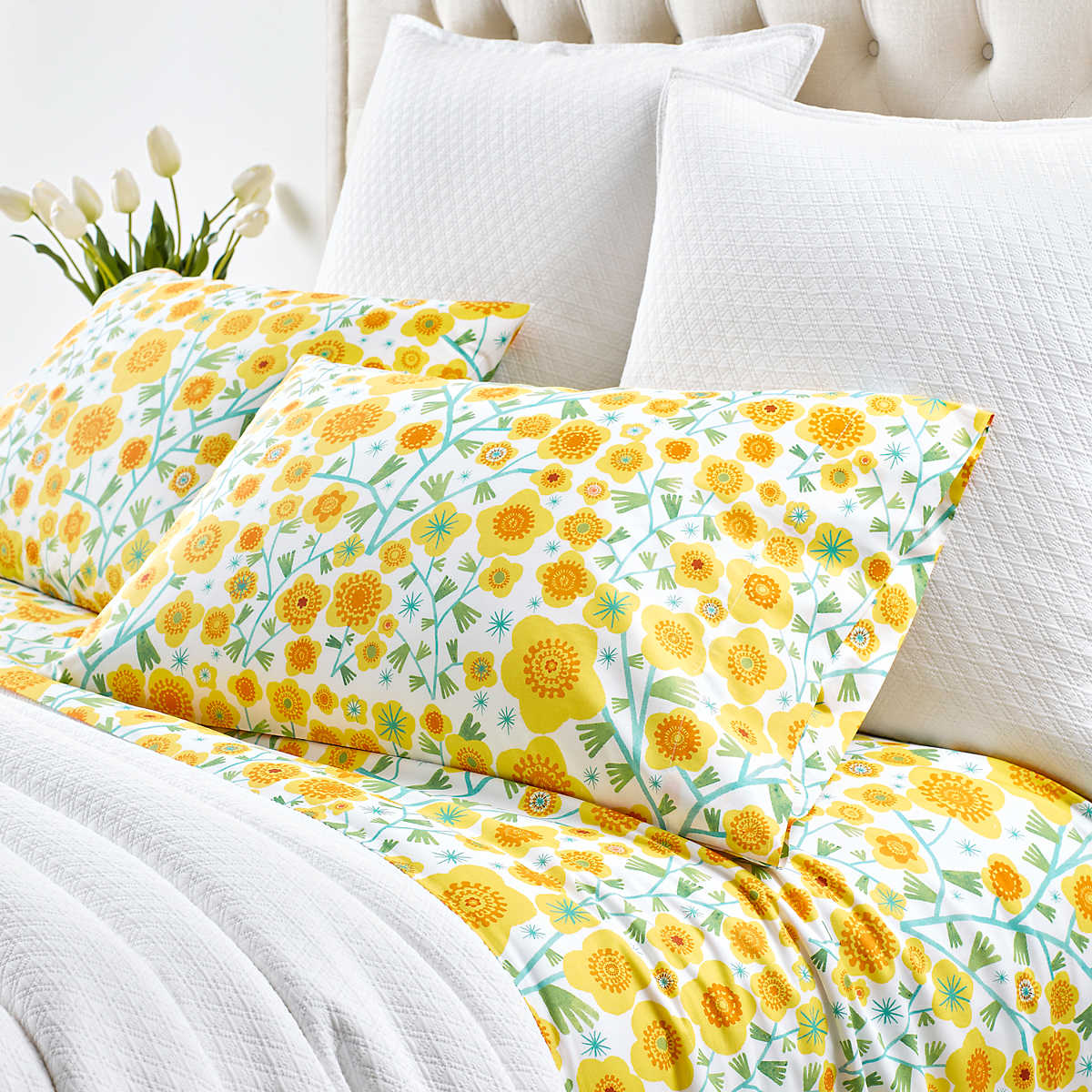 Pine Cone Hill Silly Sunflowers Sheet Set