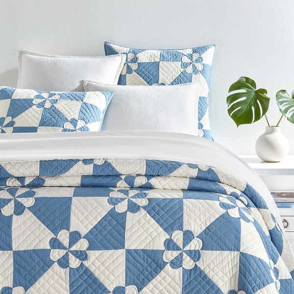 Pine Cone Hill Sunny Side Blue Quilt