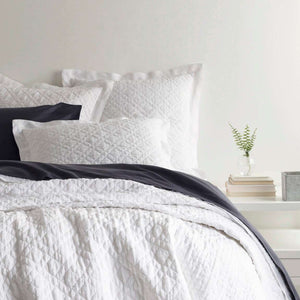 Pine Cone Hill Washed Linen White Quilt