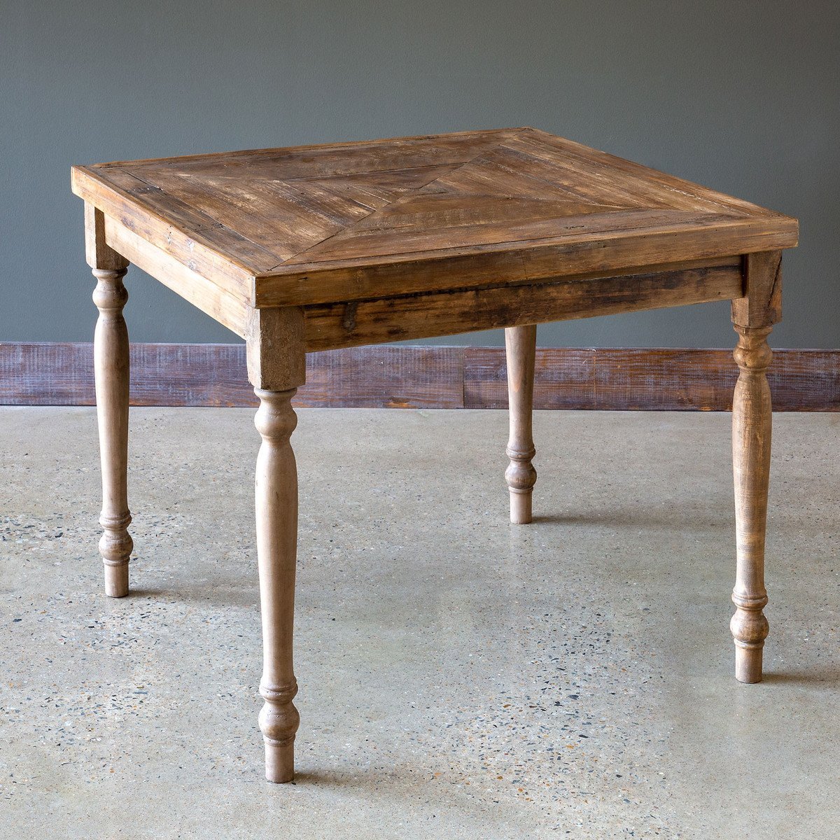 Reclaimed Wood Farmhouse Square Display Table