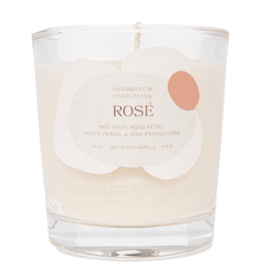 Rewined Rose' Glass Candle
