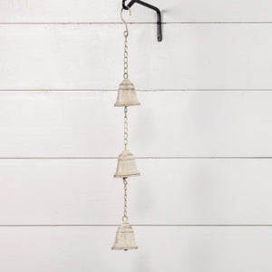 Rustic White Hanging Bells