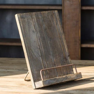 Rustic Wood Cookbook Stand