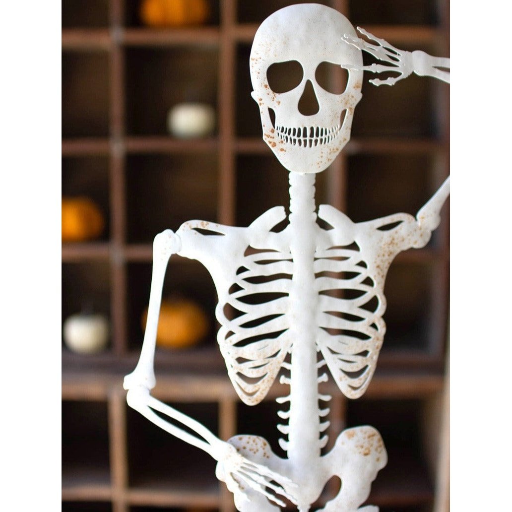 Rusty White Metal Skeleton
