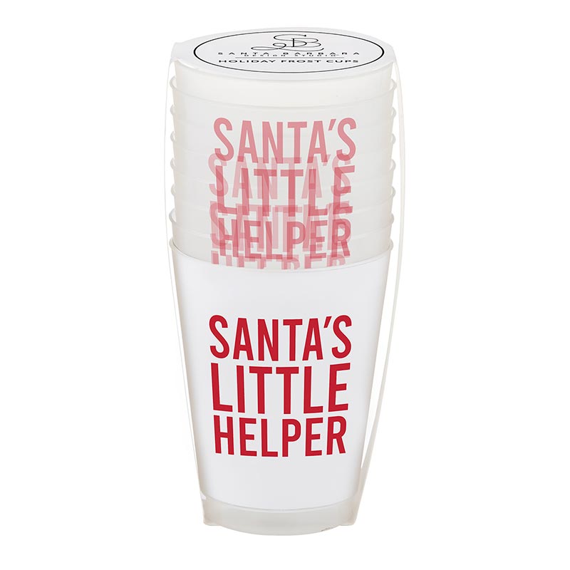 Santa's Little Helper Holiday Cups S/8