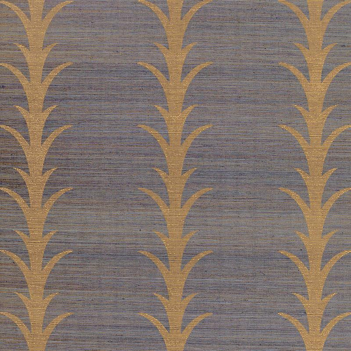 Schumacher Acanthus Stripe Sisal Wallpaper | A Cottage in the City