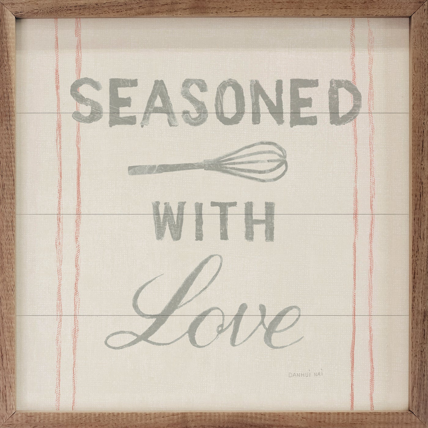 Seasoned With Love Wood Framed Print