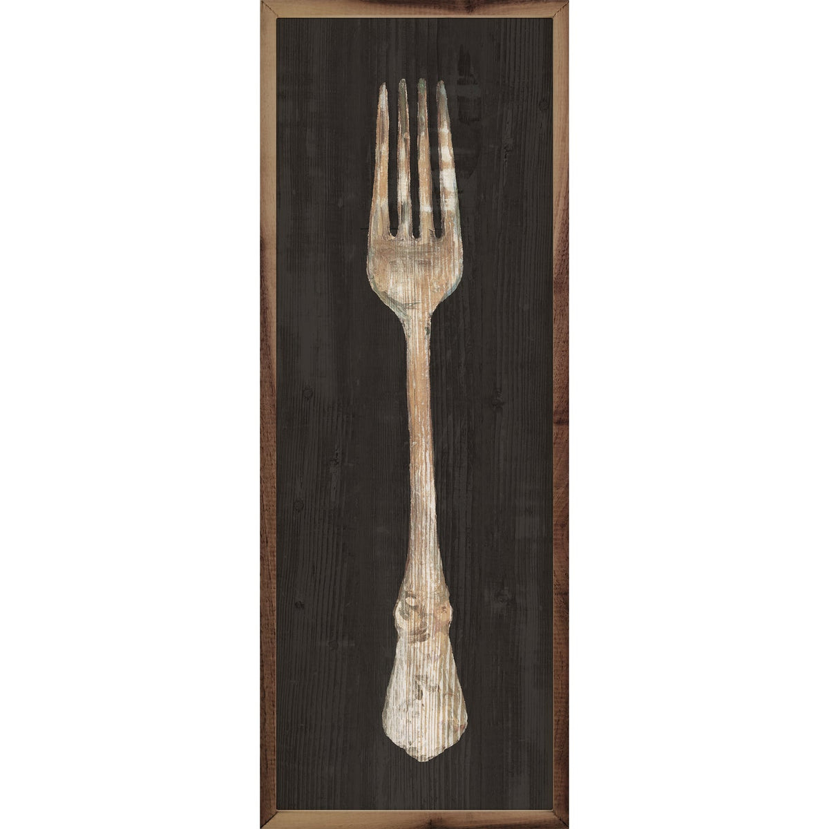 Setting The Table Fork Wood Framed Print | A Cottage in the City