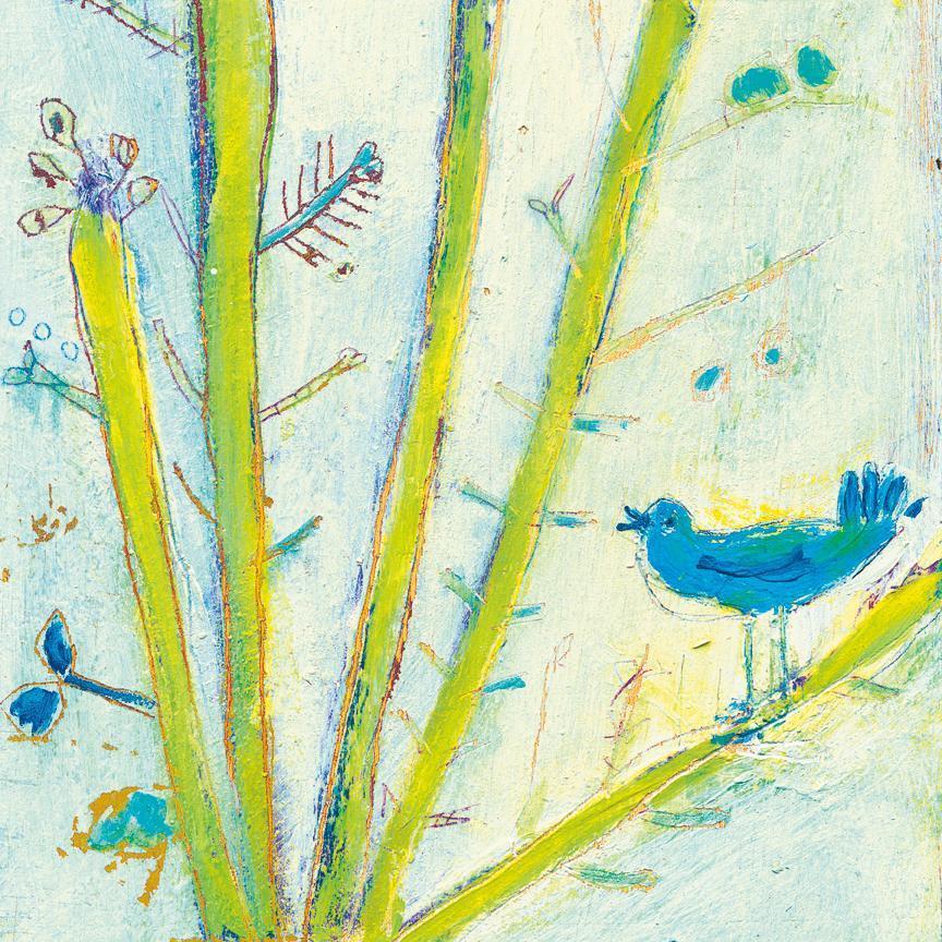 Sugarboo Designs Blue Bird Left Art Print