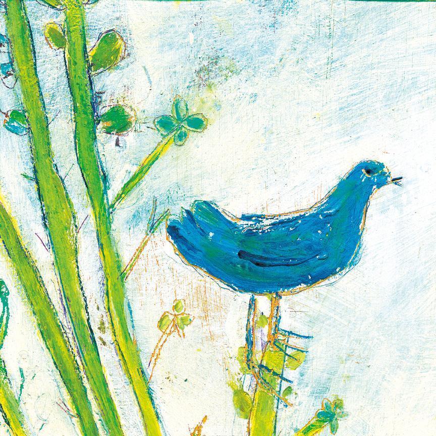 Sugarboo Designs Blue Bird Right Art Print