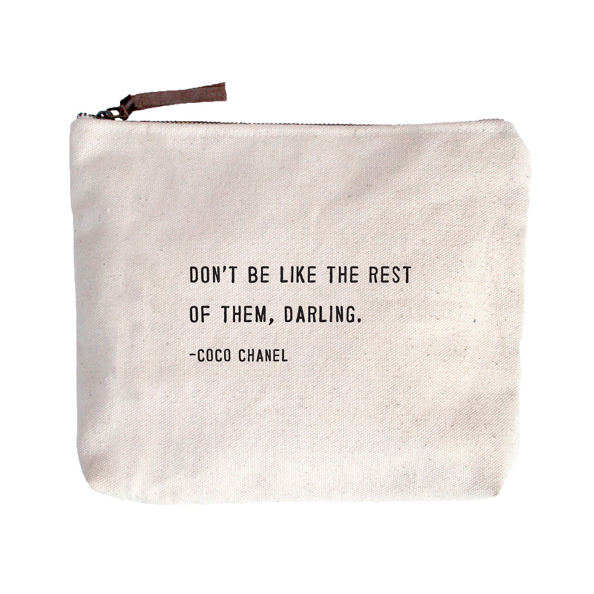 Coco Chanel Don't Be Like The Rest Of Them Quote Print Poster - Wild Wall  Art