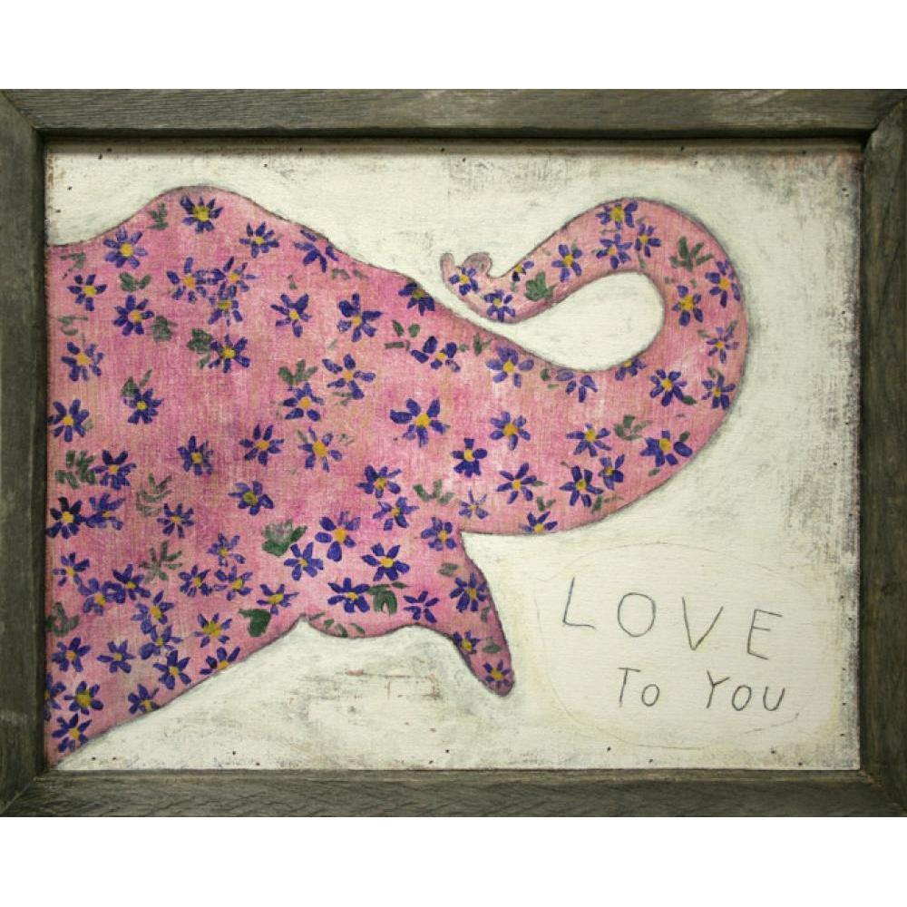 Sugarboo Designs Pink Elephant Art Print