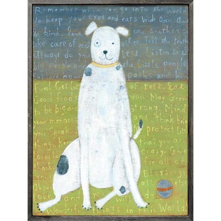 Sugarboo Designs White Boy Dog Art Print