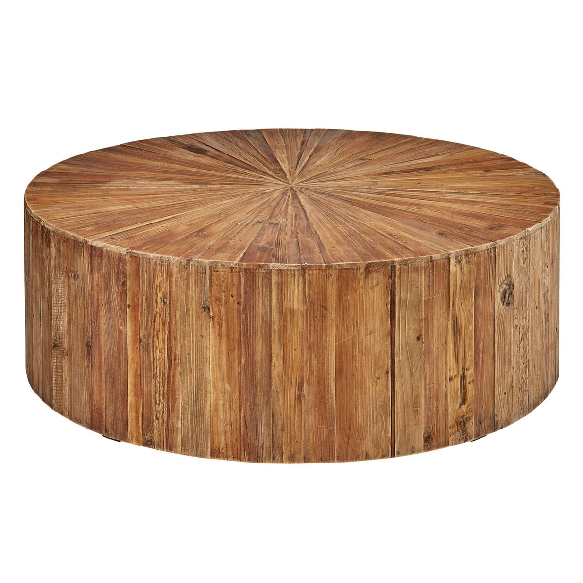 Sunburst Reclaimed Wood Coffee Table