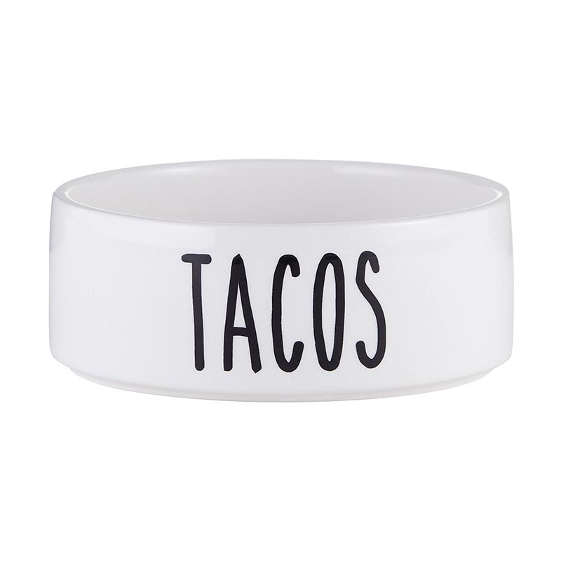 Tacos Ceramic Pet Bowl