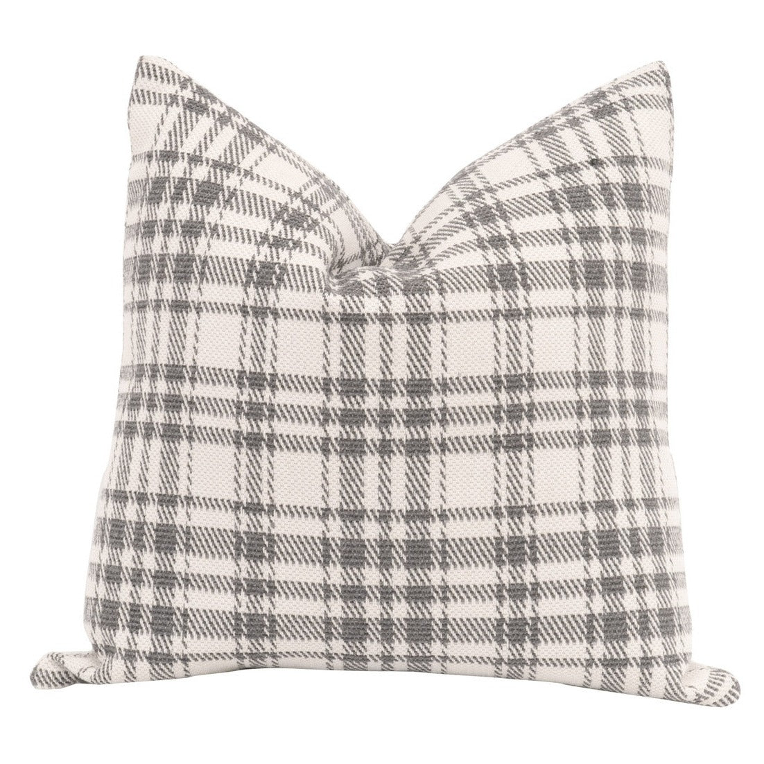 The Basic 20&quot; Tartan Charcoal Essential Pillow