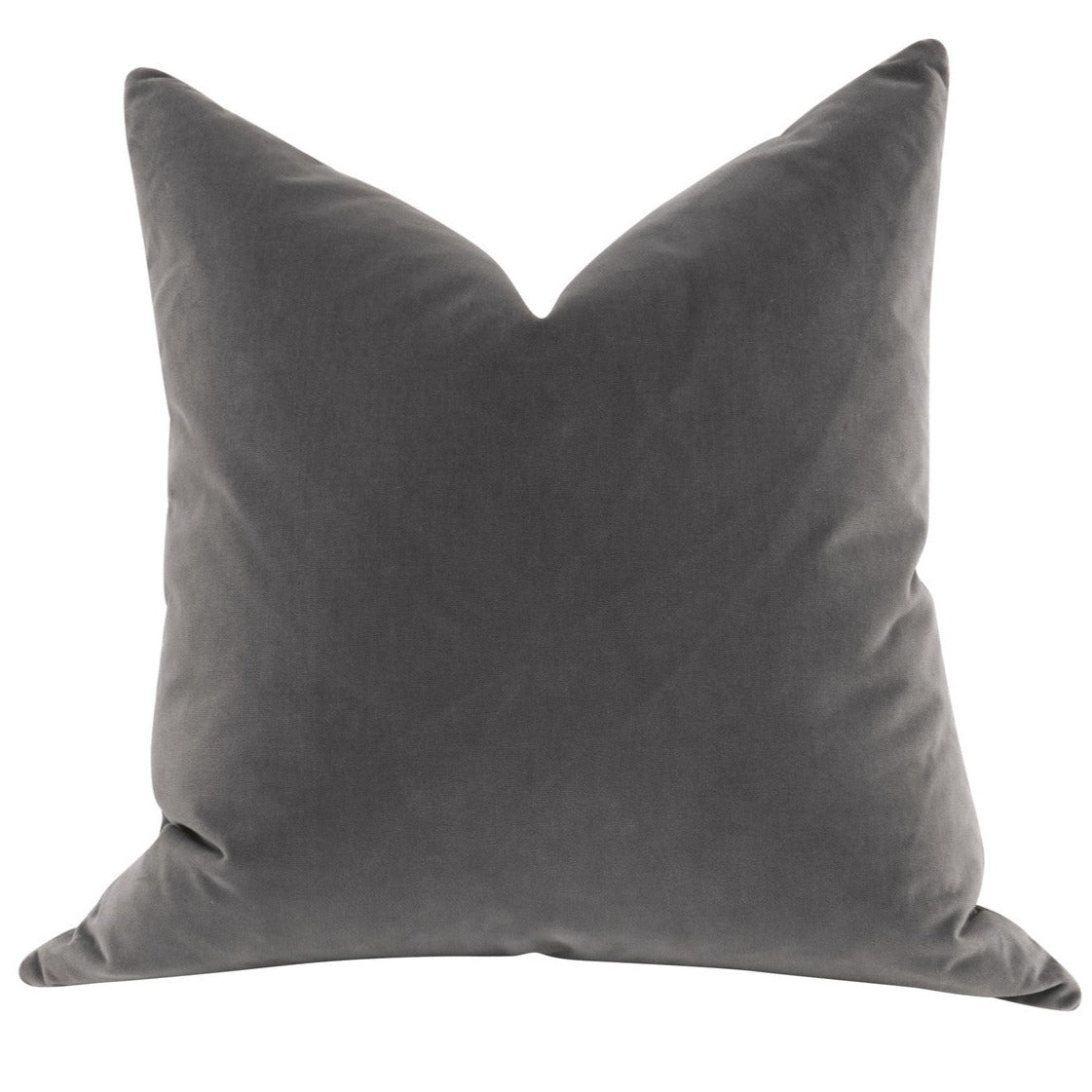 The Basic 22&quot; Dark Dove Velvet Essential Pillow