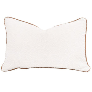 The Not So Basic 20" Boucle Snow Essential Lumbar Pillow