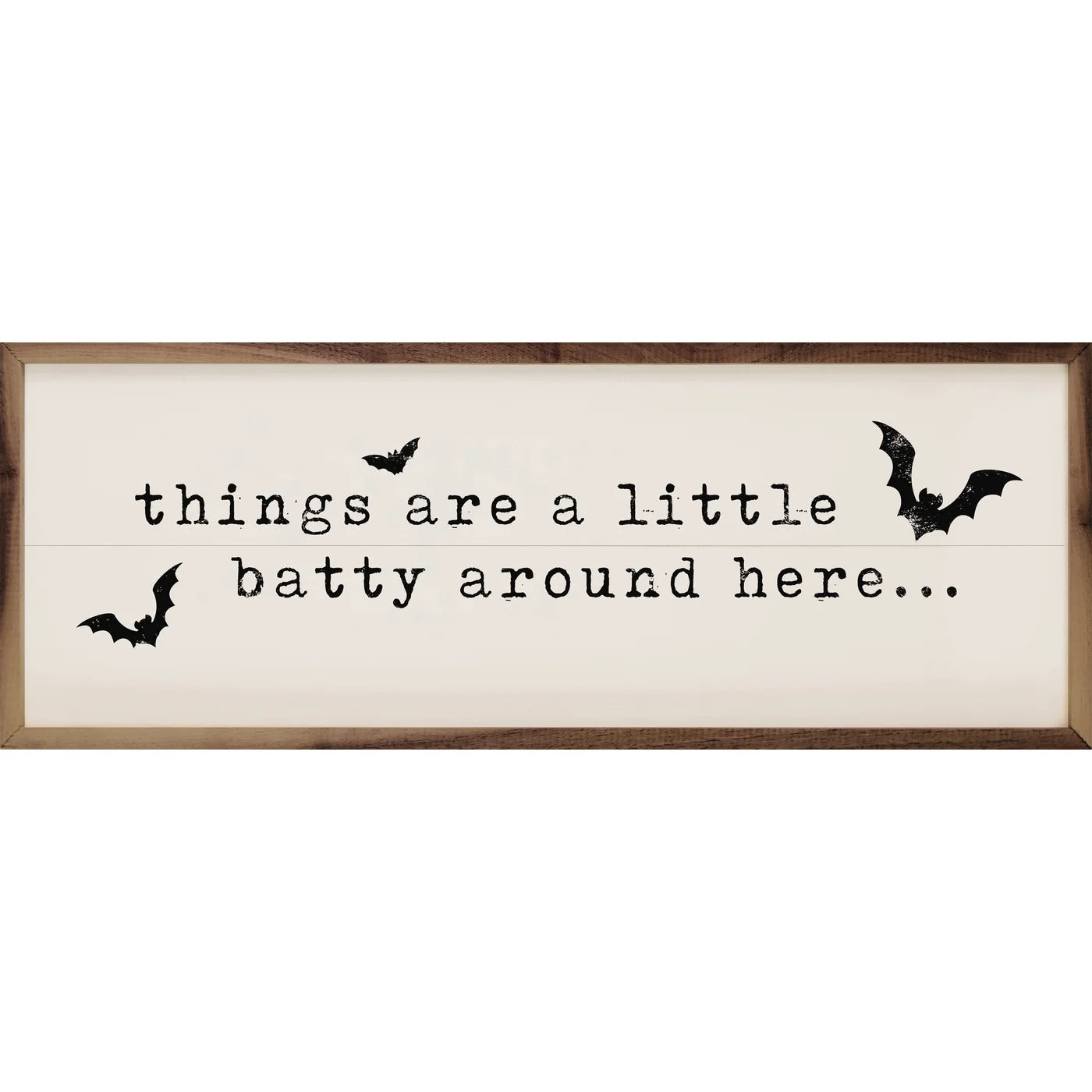 Things Are A Little Batty Wood Framed Print
