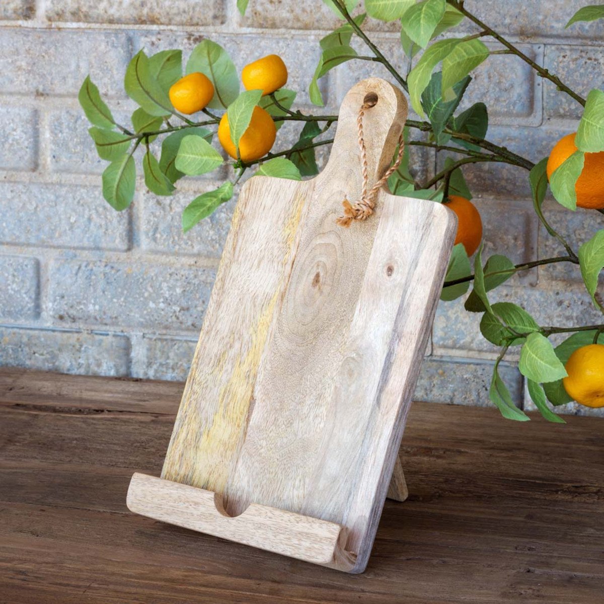 Vertical Wood Cookbook Stand