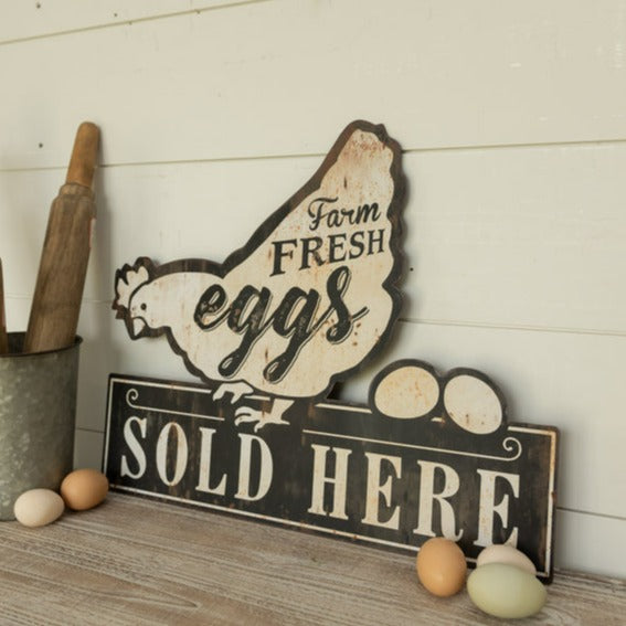 Vintage Eggs Sold Here Sign
