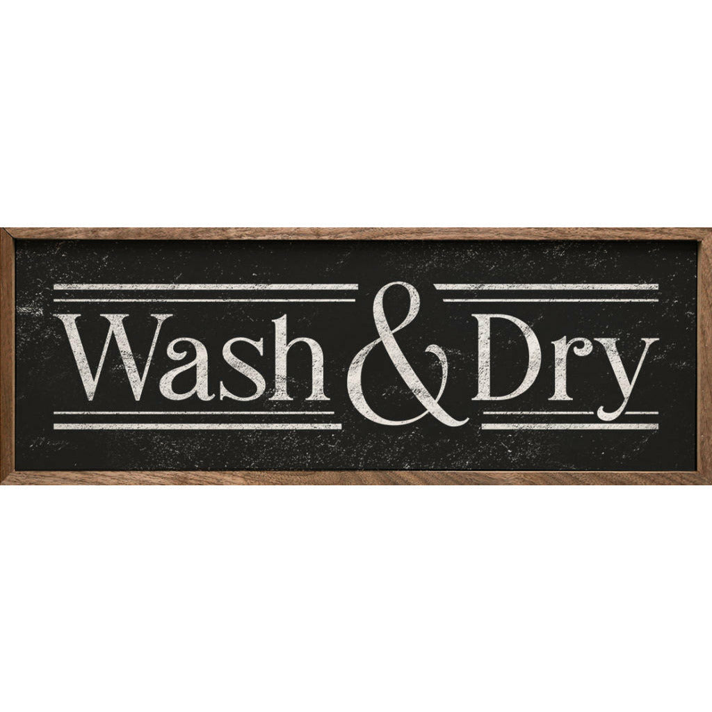 Wash And Dry Wood Framed Print