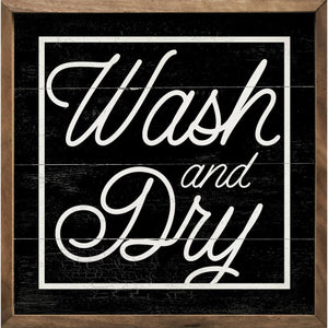 Wash And Dry Wood Framed Print