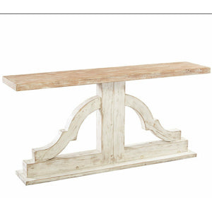 Washed Bracket Console Table