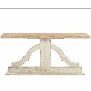 Washed Bracket Console Table