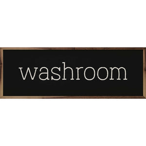 Washroom Wood Framed Print