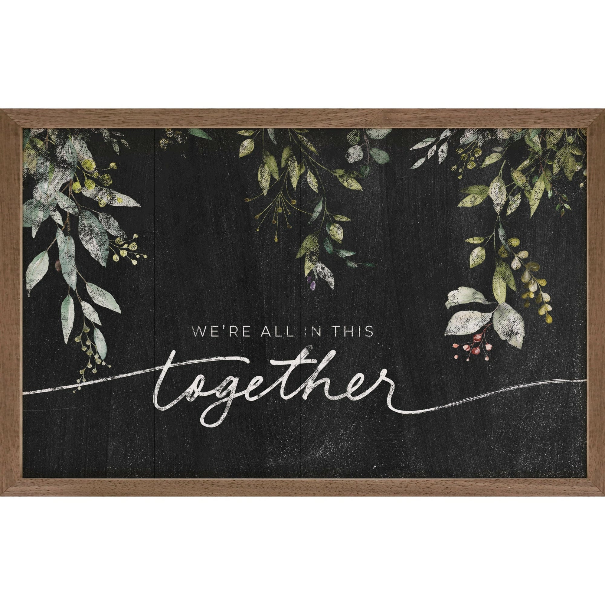 We're All In This Together Wood Framed Print